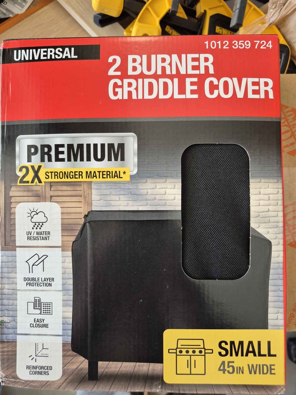 Universal Black Griddle Cover for 2-Burner Small Grills